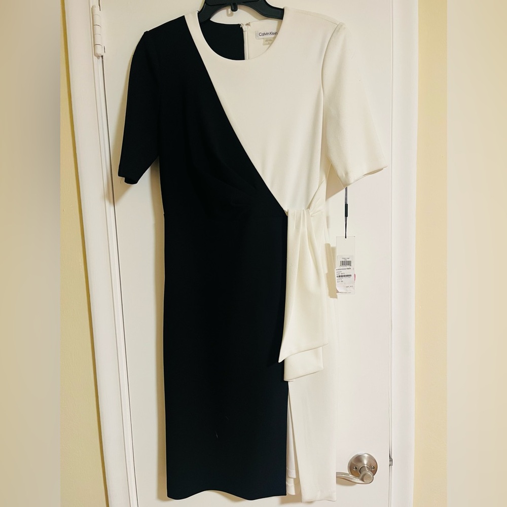 Calvin Klein Black and White Dress
